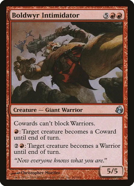 Boldwyr Intimidator, Magic card MOR 86 — Morningtide set