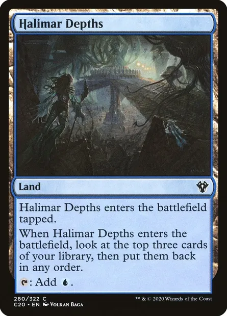 Halimar Depths, Magic card C20 280 — Commander 2020 set