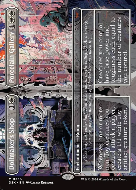 Dollmaker's Shop // Porcelain Gallery, Magic card DSK 335 — Duskmourn: House of Horror set