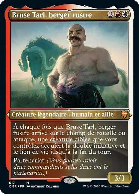Bruse Tarl, berger rustre, carte Magic CMR 517 — extension Commander Legends