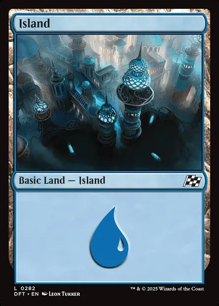 Island, Magic card DFT 282 — Aetherdrift set