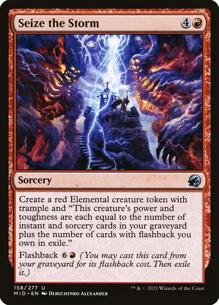 Seize the Storm, Magic card MID 158 — Innistrad: Midnight Hunt set