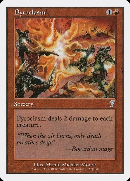 Pyroclasm, Magic card 7ED 209 — Seventh Edition set