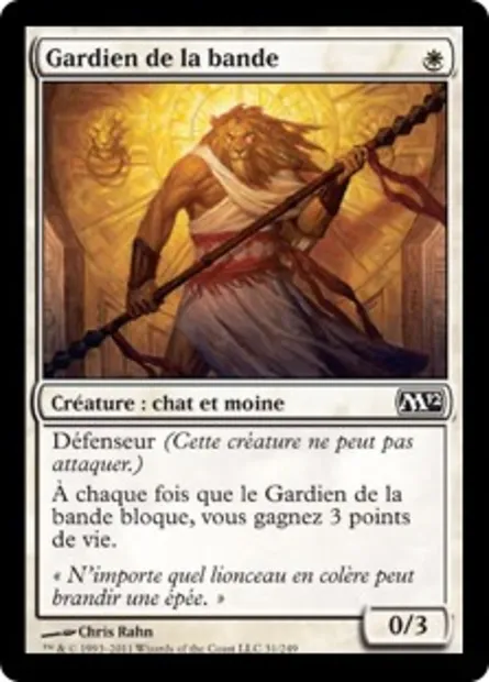 Gardien de la bande, carte Magic M12 31 — extension Magic 2012