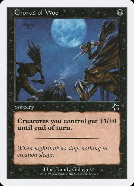 Chorus of Woe, Magic card S99 68 — Starter 1999 set