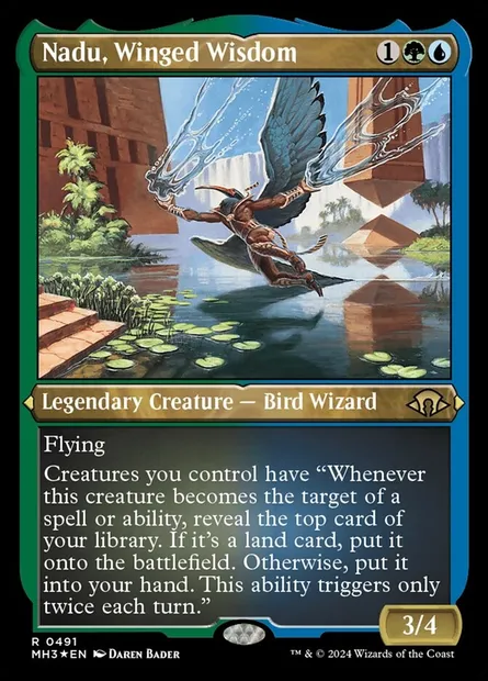 Nadu, Winged Wisdom, Magic card MH3 491 — Modern Horizons 3 set