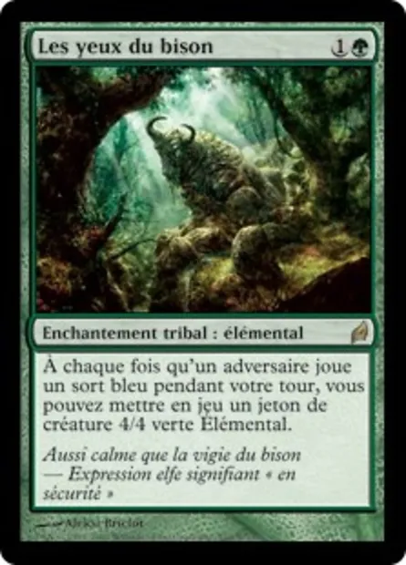 Les yeux du bison, carte Magic LRW 210 — extension Lorwyn