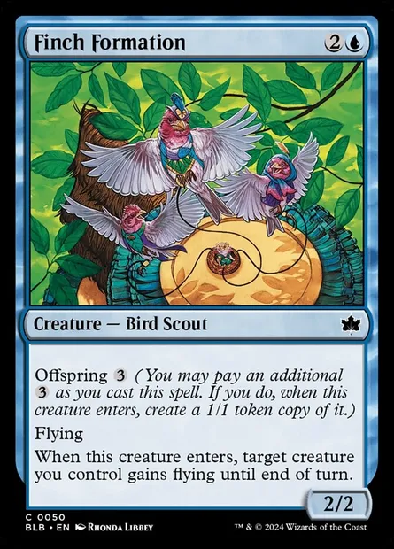 Finch Formation, Magic card BLB 50 — Bloomburrow set