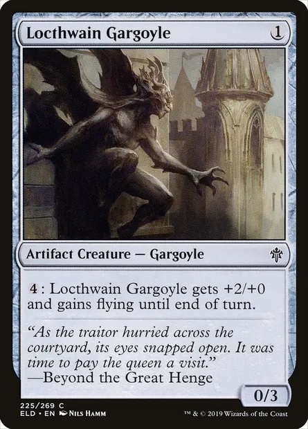 Locthwain Gargoyle, Magic card ELD 225 — Throne of Eldraine set