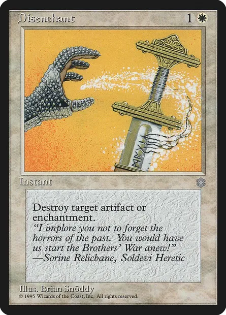 Disenchant, Magic card ICE 20 — Ice Age set