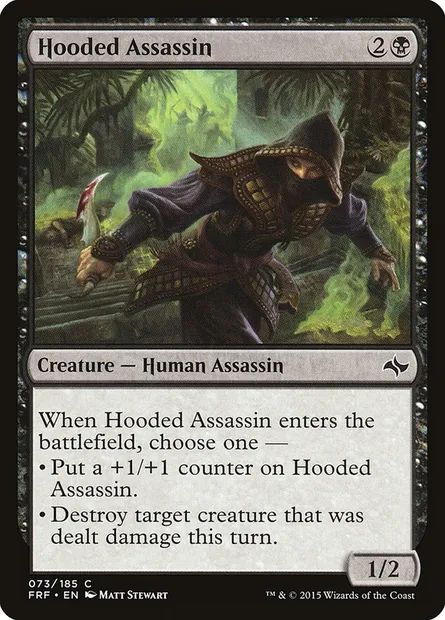 Hooded Assassin, Magic card FRF 73 — Fate Reforged set