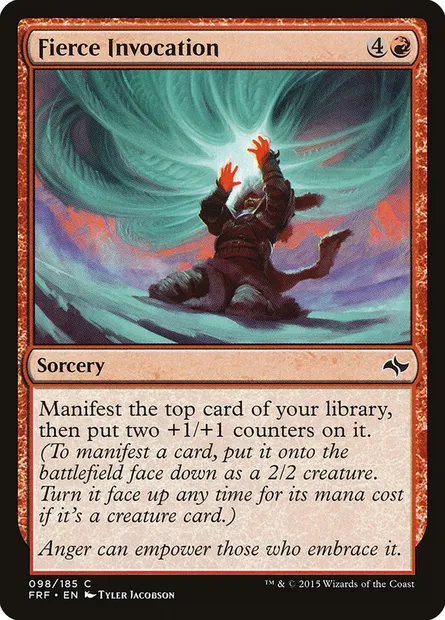 Fierce Invocation, Magic card FRF 98 — Fate Reforged set
