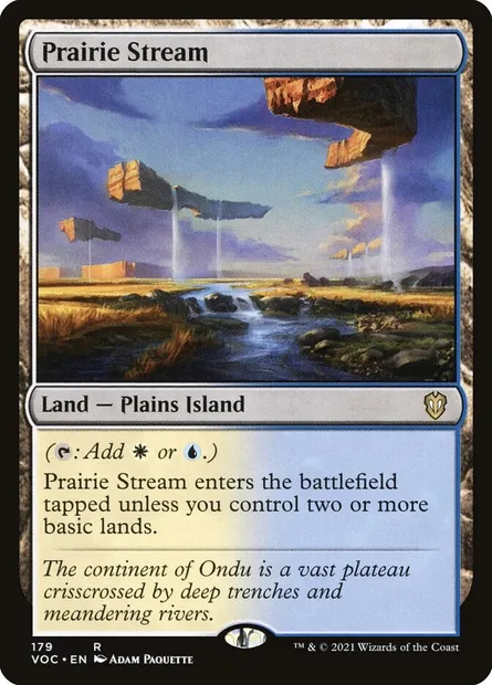 Prairie Stream, Magic card VOC 179 — Crimson Vow Commander set