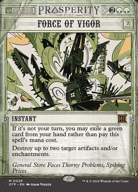 Force of Vigor, Magic card OTP 29 — Breaking News set