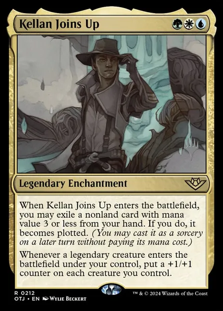 Kellan Joins Up, Magic card POTJ 212p — Outlaws of Thunder Junction Promos set
