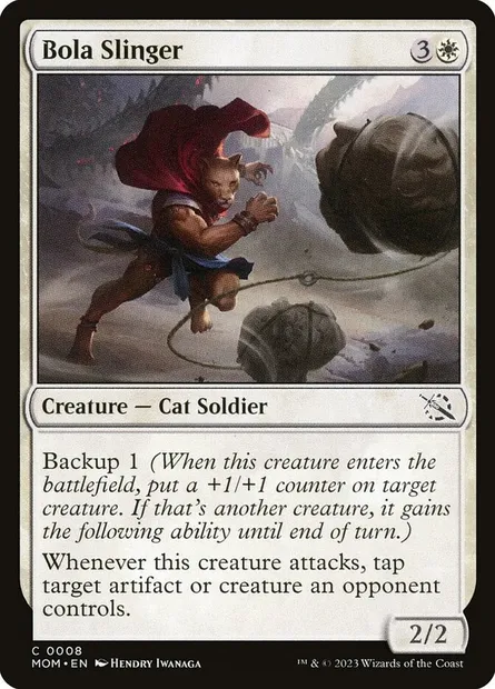 Bola Slinger, Magic card MOM 8 — March of the Machine set