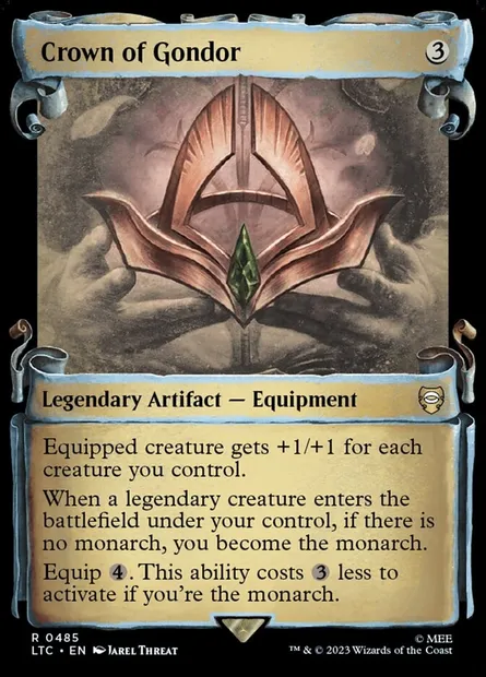 Couronne du Gondor, carte Magic LTC 485 — extension Tales of Middle-earth Commander