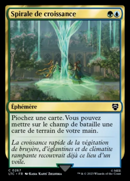 Spirale de croissance, carte Magic LTC 267 — extension Tales of Middle-earth Commander