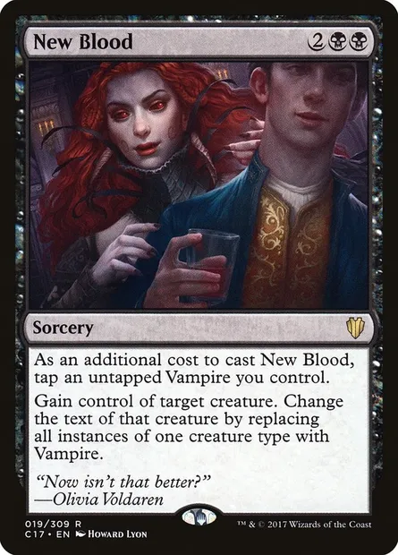 New Blood, Magic card C17 19 — Commander 2017 set