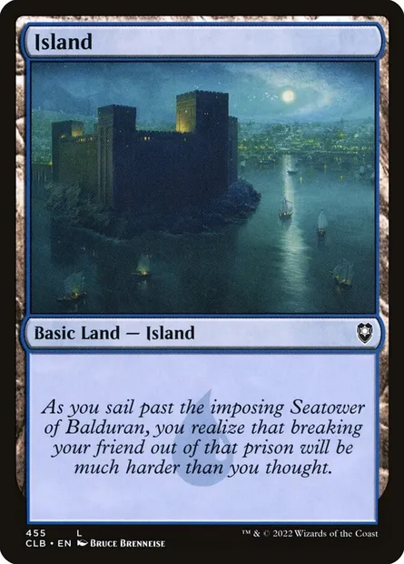Island, Magic card CLB 455 — Commander Legends: Battle for Baldur's Gate set