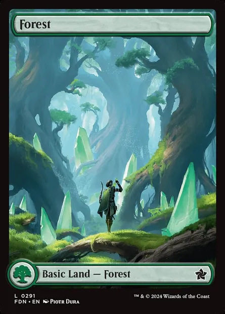 Forest, Magic card FDN 291 — Foundations set