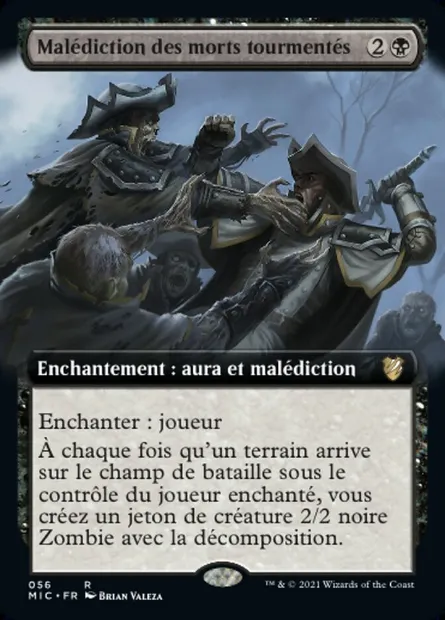 Malédiction des morts tourmentés, carte Magic MIC 56 — extension Midnight Hunt Commander