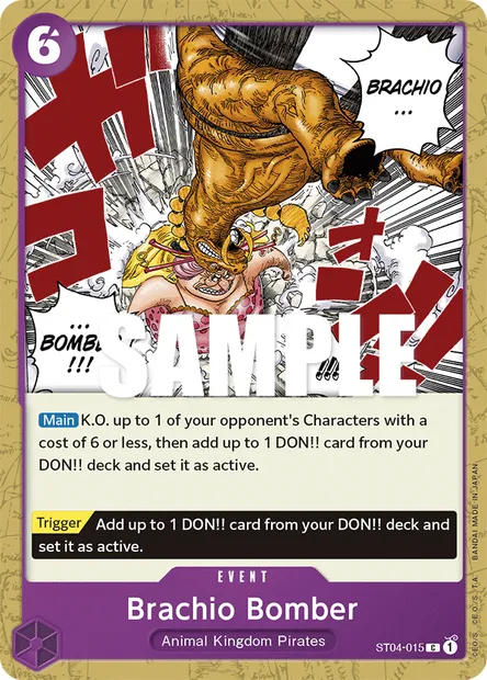 Brachio Bomber, carte One Piece ST04-015 — extension Animal Kingdom Pirates