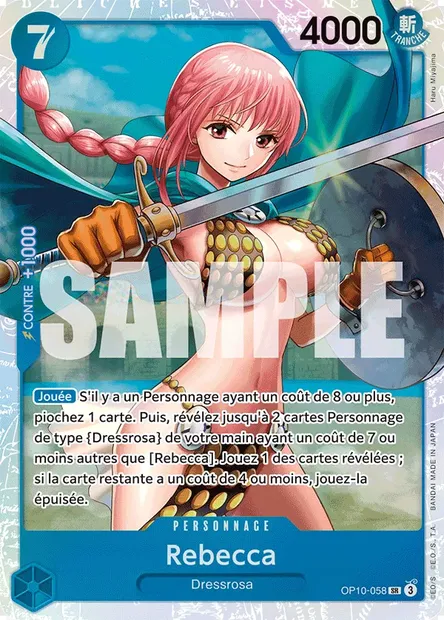 Rebecca, carte One Piece OP10-058 — extension SANG ROYAL