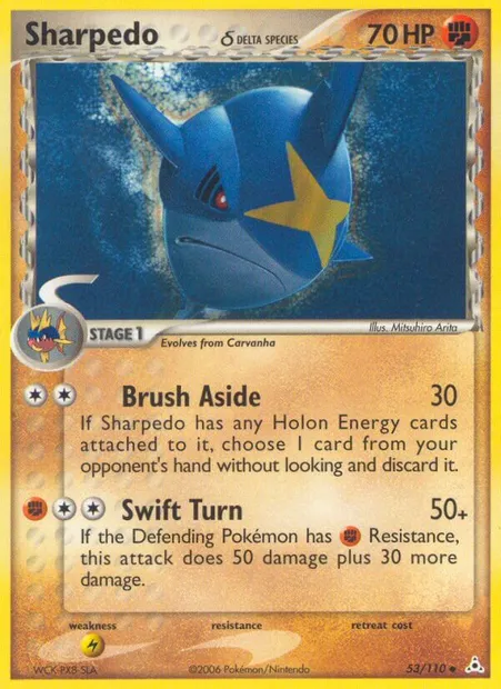 Sharpedo δ, Pokémon card HP 53 — Holon Phantoms set