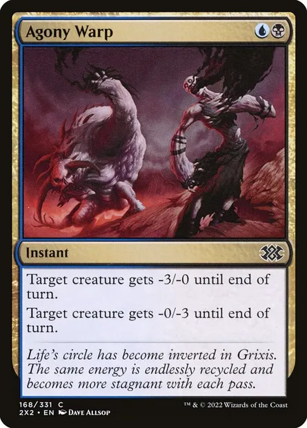 Agony Warp, Magic card 2X2 168 — Double Masters 2022 set