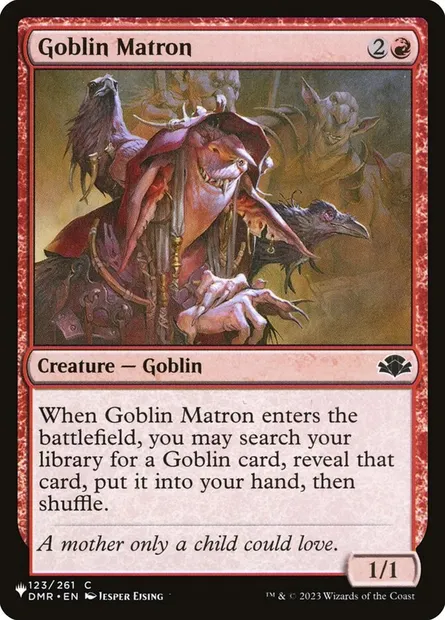 Goblin Matron, Magic card PLST DMR-123 — The List set