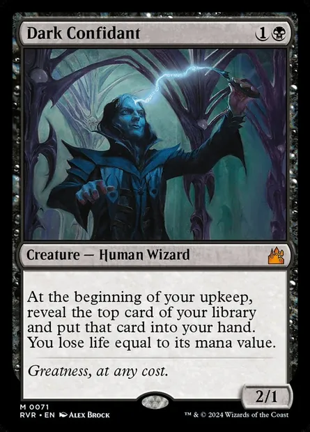 Dark Confidant, Magic card RVR 71 — Ravnica Remastered set