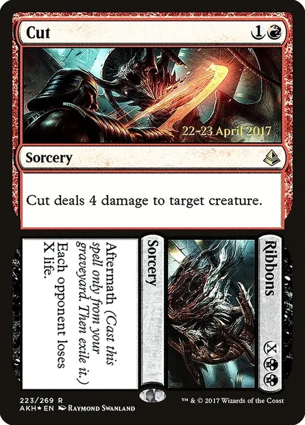Cut // Ribbons, Magic card PAKH 223s — Amonkhet Promos set