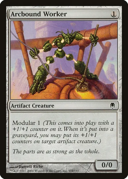 Arcbound Worker, Magic card DST 104 — Darksteel set