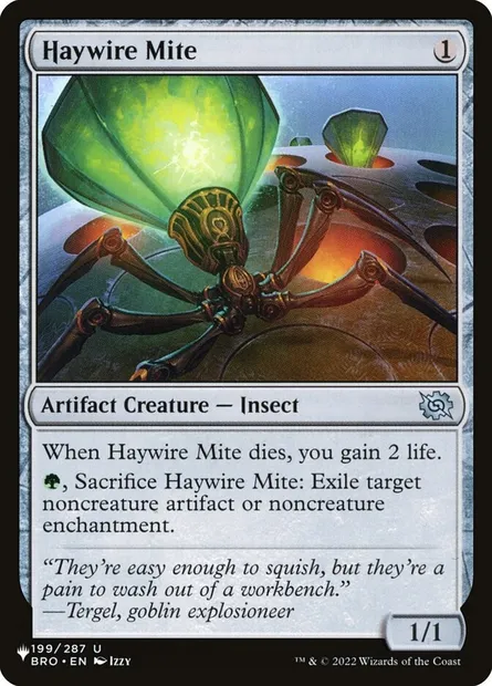 Haywire Mite, Magic card PLST BRO-199 — The List set