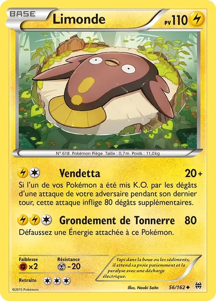 Limonde, carte Pokémon BKT 56 — extension Impulsion Turbo