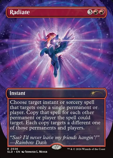 Radiate, Magic card SLD 2536 — Secret Lair Drop set