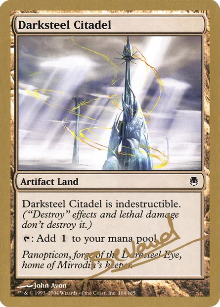Citadelle de sombracier, carte Magic WC04 mb164 — extension World Championship Decks 2004