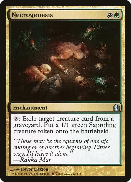 Necrogenesis, Magic card CMD 212 — Commander 2011 set