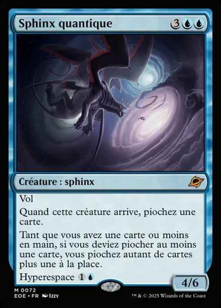 Sphinx quantique, carte Magic EOE 72 — extension Edge of Eternities