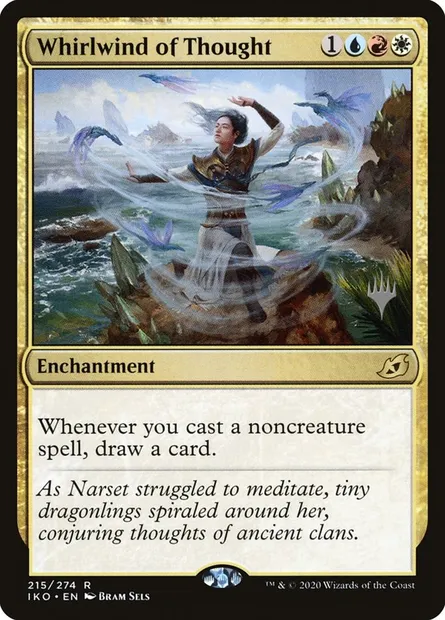 Whirlwind of Thought, Magic card PIKO 215p — Ikoria: Lair of Behemoths Promos set