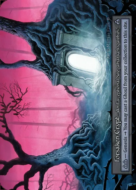Forsaken Crypt, carte Sorcery GOT 388 — extension Gothic