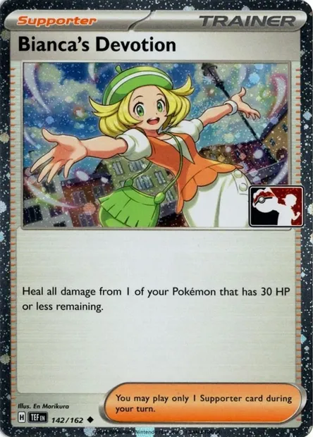 Bianca's Devotion, Pokémon card PPS 142-5 — Play! Pokémon Prize Pack Series set