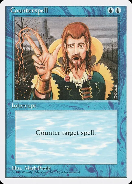 Counterspell, Magic card 4ED 65 — Fourth Edition set