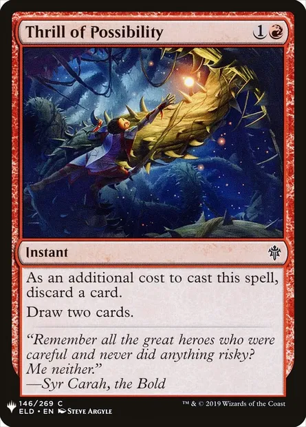 Frisson de probabilité, carte Magic PLST ELD-146 — extension The List