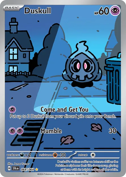 Duskull, Pokémon card SFA 068 — Shrouded Fable set