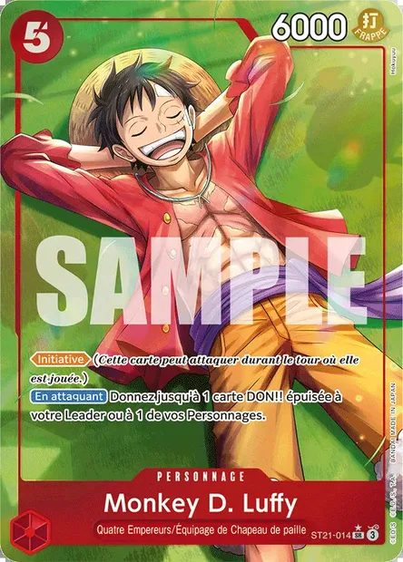Monkey D. Luffy, carte One Piece ST21-014 — extension GEAR 5TH