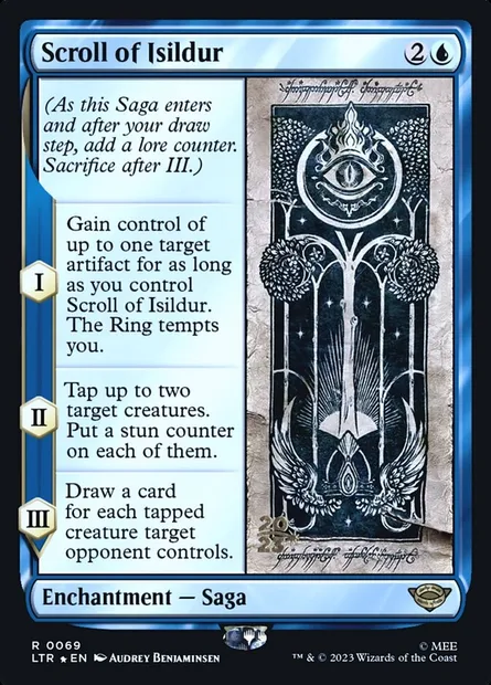 Parchemin d'Isildur, carte Magic PLTR 69s — extension Tales of Middle-earth Promos