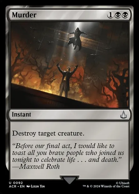 Murder, Magic card ACR 92 — Assassin's Creed set