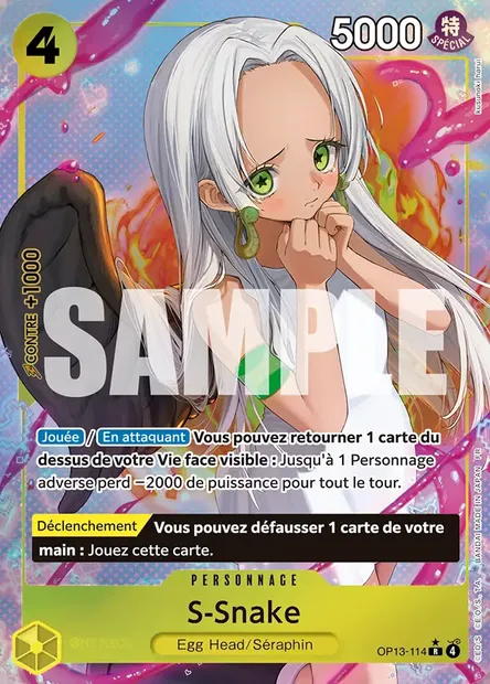 S-Snake, carte One Piece OP13-114 — extension SUCCESSEURS